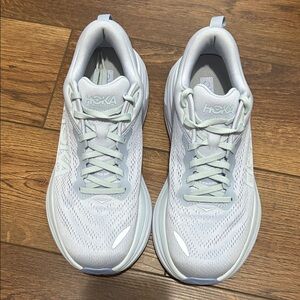 Hoka Women's Light Gray Running Shoes